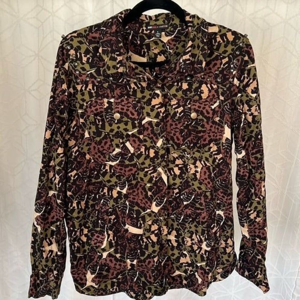 Teen Vogue For Macys Style Lab Women’s Rhinestone Button Down Jacket